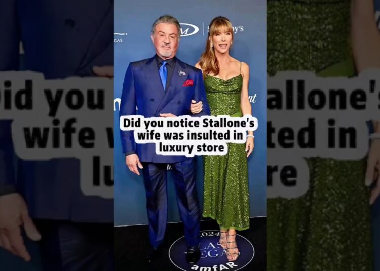 Viral Rumor Says Stallone’s Wife Was Insulted In A Luxury Store #celebritynews
