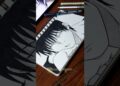 Shading Art for Toji fushiguro from Jujutsu Kaisen ✏️ #shorts #drawing #anime