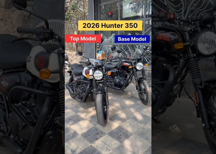 2026 Royal Enfield Hunter 350 Top Model VS Base Model – New Features On Road Price & All Detailed!