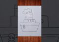 ship drawing 🚢#drawing #kidsdrawing #artandcraft #easydrawing #artwork #artist #drawing4kids #yt