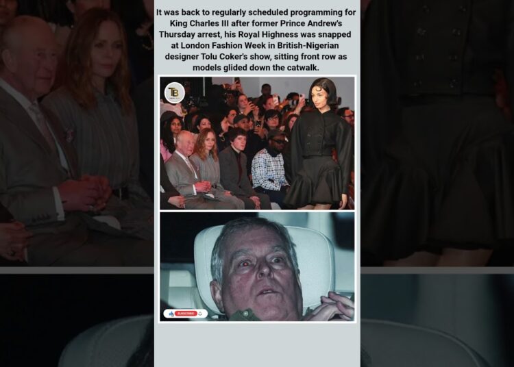 His Royal Highness at London Fashion Week…