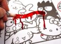 HORROR Artist Vs $3 HELLO KITTY Children’s Coloring Book ✍️