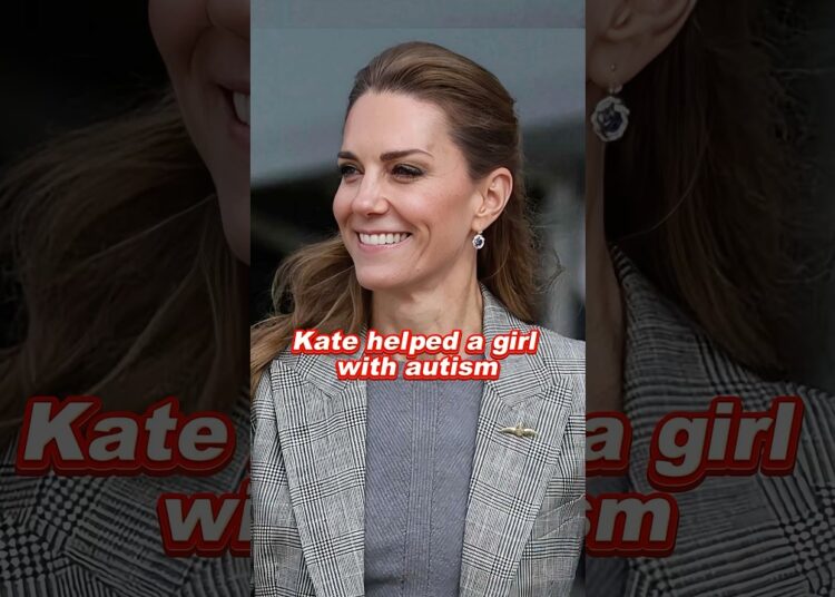 Kate helped a girl with autism #fyp #princesskate #foryou #royal