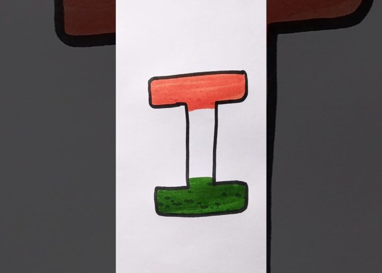 How to Write Letter I #alphabet #iforindia #drawing #kidstvforfun #viral #art #shorts #viralshorts