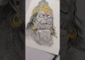 Hanuman ji ❤️ #shorts #painting #trending #viral #shortvideo #shortsfeed #artist #art #painting