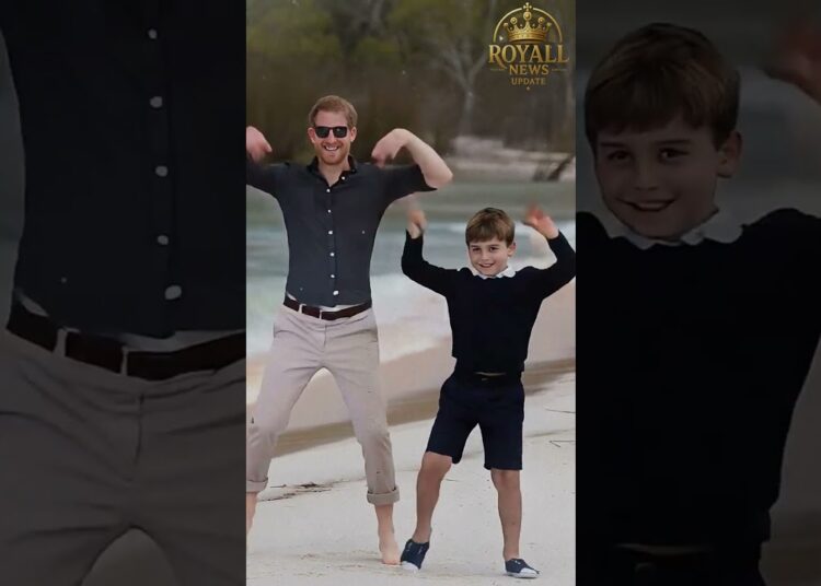 Harry & Louis dance together, family claps#royal #princeharry #princelouis #dance #royalfamily