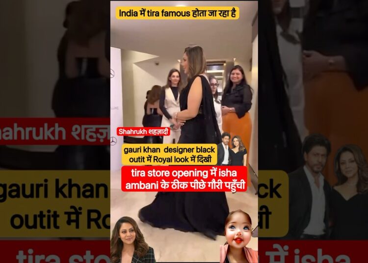 black designer dress में royal look #ytshorts #celebrity #bollywood  #shahrukhan