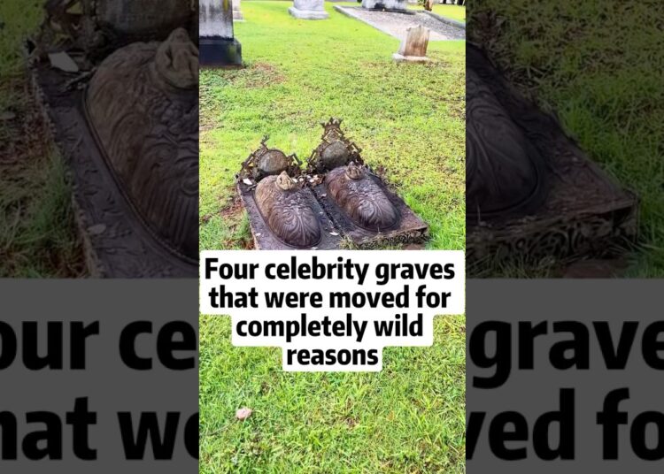 Four celebrity graves that were moved for completely wild reasons #fyp #famous #celebrity