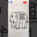 Draw A Cute Elephant ❤️❤️ #shorts #art #artist #tipsclub