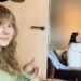 Taylor Swift in a mint-green sweater
