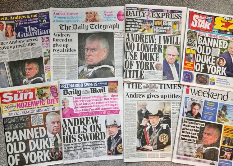 A look at Prince Andrew’s antics and scandals that have tried royal patience for decades