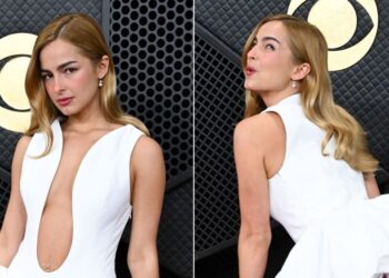 Addison Rae Channels Marilyn Monroe in White Alaïa at the Grammys