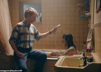 Domhnall Gleeson plays Lonely Boy who's only friend is a pet cactus until Swift's Lonely Girl literally drops in his home