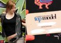 Lauren Utter (left), ANTM business card Eric Liebowitz / THE CW / Courtesy Everett Collection; Lauren Utter, Instagram 