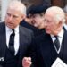 The former Prince Andrew and King Charles at a funeral in autumn 2025