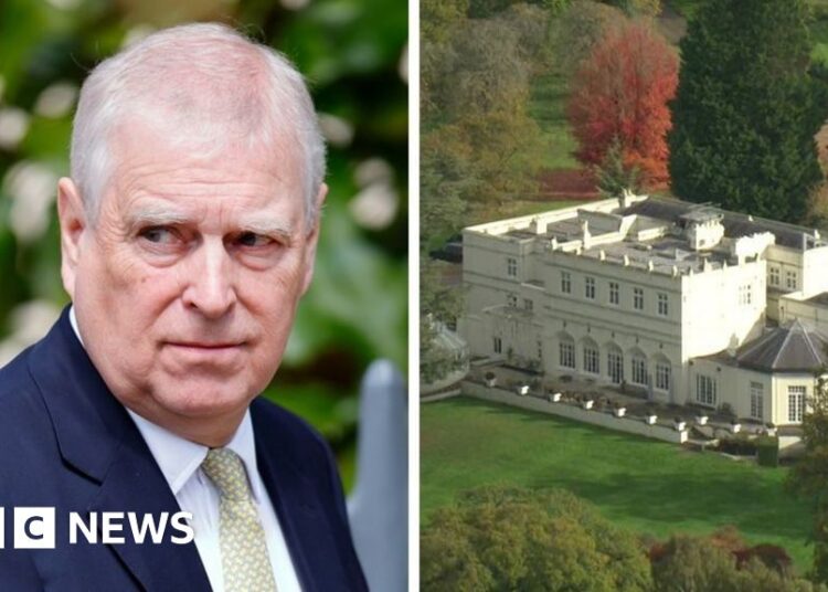 Andrew moves out of Royal Lodge home - BBC