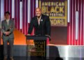 Dwayne "The Rock" Johnson at the 10th Annual ABFF Honors Show at SLS Hotel on Monday in Beverly Hills, California.