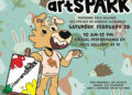 ArtSPARK mascot Sparky shown on graphic advertising event Feb. 28 from 10 a.m. to noon at the International Arts Center.