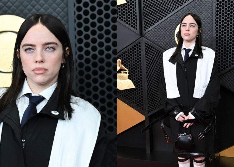 Billie Eilish in Custom Hodakova at Grammys 2026
