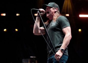 Brad Arnold of the band 3 Doors Down performs during Patriots Fest on Saturday, May 18, 2024, in Aurora, Ill. (Photo by Rob Grabowski/Invision/AP, File)