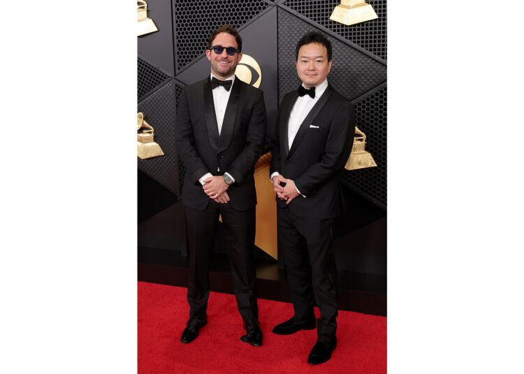 Brandon Silverstein, CEO of Avex Music Group and S10 Entertainment, Celebrates GRAMMY Awards Wins with Writer Kamal Wilson