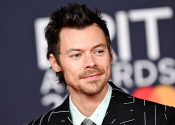 Close-up of Harry Styles smiling
