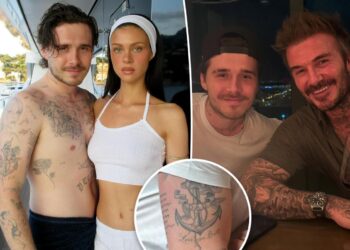 Brooklyn Beckham covers tattoo dedicated to dad David in latest blow to family