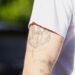 Brooklyn Beckham was spotted out in Los Angeles debuting new tattoos.