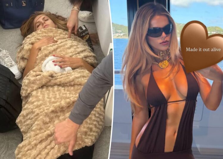 Brooks Nader gets food poisoning on private jet en route to lavish 29th birthday celebrations