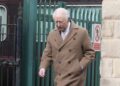 The King was pictured in Clitheroe today (Feb 9)