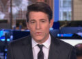 CBS Tony Dokoupil during a flub on first 'CBS Evening News' show