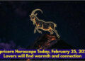 Capricorn Horoscope Today, February 25, 2026: Lovers will find warmth and connection