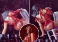 Cardi B falls off chair during 'Little Miss Drama' tour