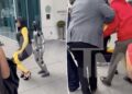 Cardi B takes a tumble while giving a robot a lap dance