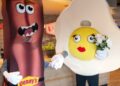 Denny's Bacon and Egg mascots get married at Denny's