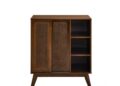 Wooden lattice-style sideboard