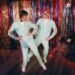 Taylor Swift and Domhnall Gleeson in the Opalite music video.