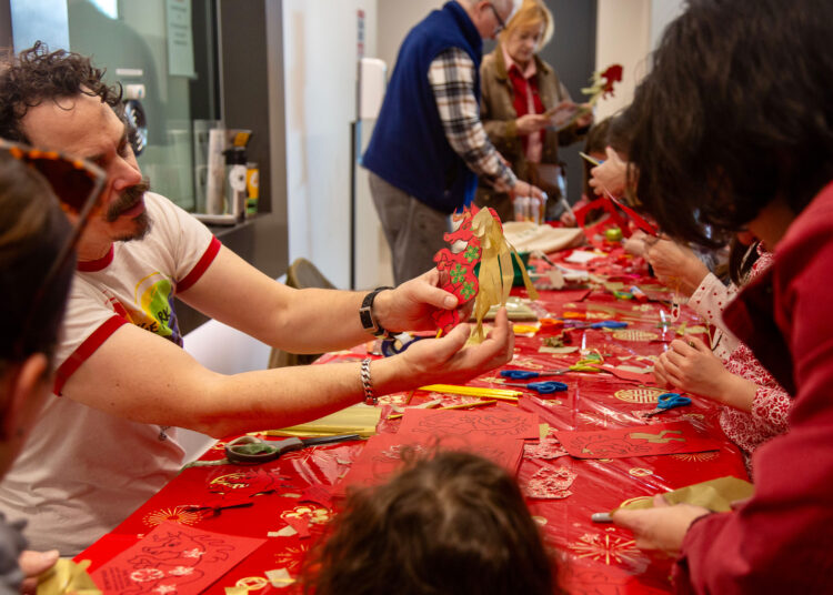 College Park celebrates Lunar New Year with lion dancing, origami and live music