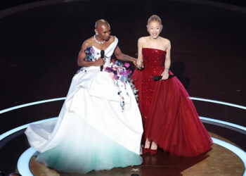 Cynthia Erivo, Ariana Grande at the 97th Oscars held at the Dolby Theatre on March 2, 2025 in Hollywood, California.