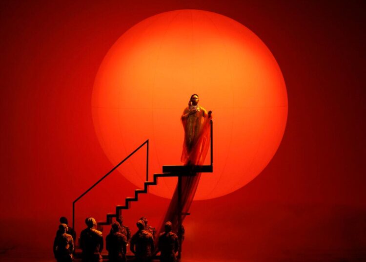 A man onstage.