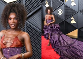 Doechii in Custom Roberto Cavalli at Grammys 2026