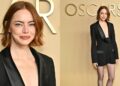 Emma Stones Suits Up in Julie de Libran at Oscars Nominees Luncheon 2026