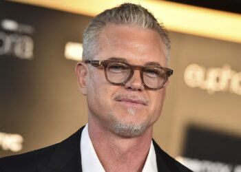 Eric Dane arrives at a promotional event for the series "Euphoria" in Los Angeles on April 20, 2022. (Photo by Jordan Strauss/Invision/AP)