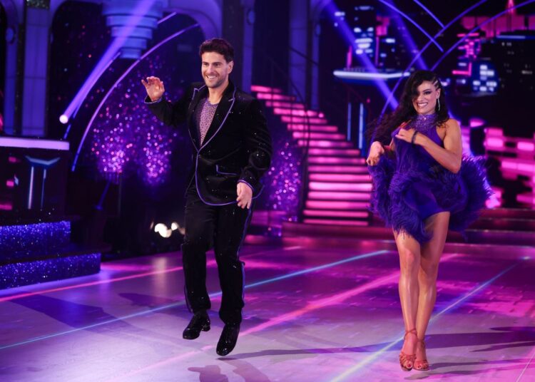 Ireland AM host Eric Roberts with Pro Dancer Arianna Favaro