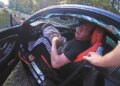 Newly released police video shows former WWE executive Vince McMahon ram his luxury sportscar into the rear end of another vehicle as he was being followed by a state trooper last summer in Connecticut.