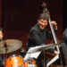 Steve Haines playing bass with ensemble