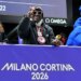 Public Enemy rapper and hype man Flavor Flav attends the skeleton mixed team competition at the Winter Olympics last week.