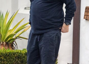 A former television star looked nearly unrecognizable as he was seen a rare outing in Los Angeles this week - can you guess who it is?