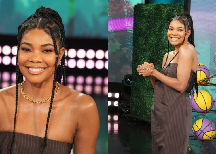 Gabrielle Union Opts for Stripes on ‘Jennifer Hudson Show'