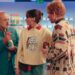 Taylor Swift, Graham Norton, and Domhnall Gleeson in the Opalite music video